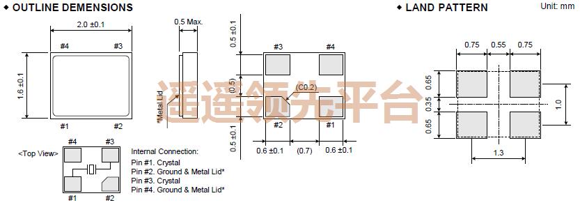 C6A-16000-060-CQ3-100-X,RIVER大河晶振,FCX-06石英晶振