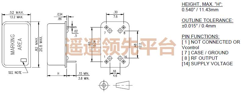 OX2020A-D3-28-20.000,RUBYQUARTZ晶振,2000有源晶振