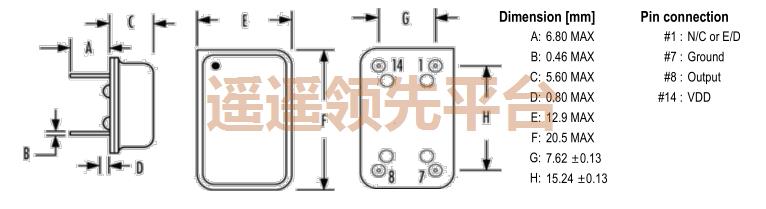 SXO-D1-33ST-30F3-20.000MHz,SHINSUNG新松有源晶振,SXO-D1振荡器