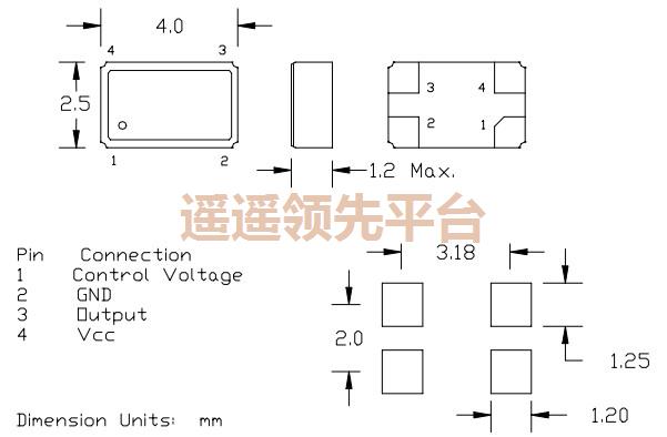 QCT60-B13-20.000,欧美QVS有源晶振,QCT60有源振荡器