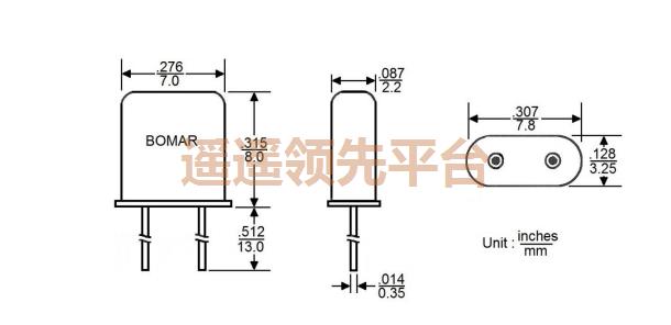 BC21EFD120-10.000000,Bomar石英晶振,BC21无源晶振