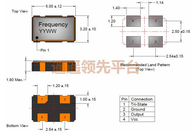 AE807-A-T-3-4085-3R3-48M000000,Anderson石英振荡器,AE807进口晶振