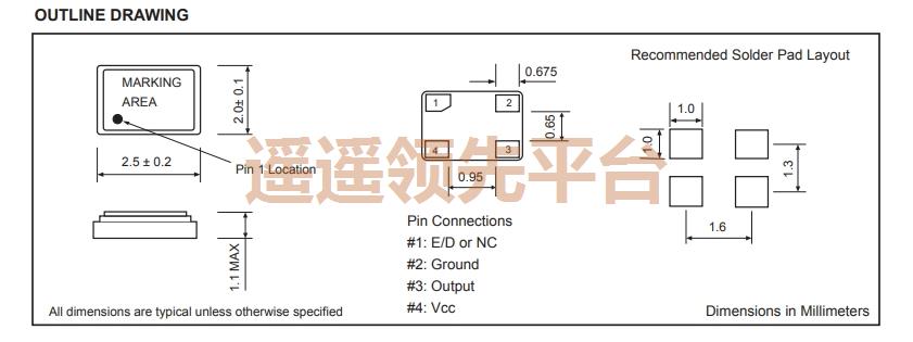 XO22-25M000-B50A3,Fortiming富通进口晶振,XO22石英有源晶振
