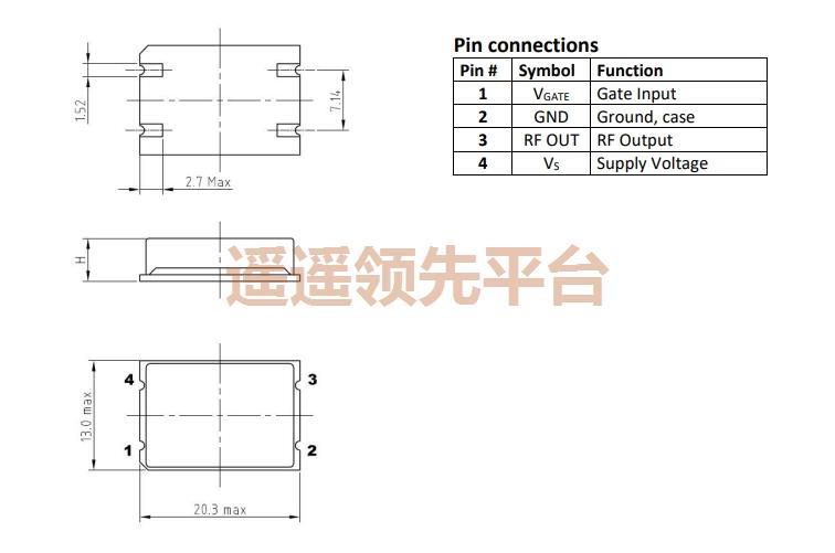 AXGS10_Rev.6-1090.000MHz,欧美进口AXTAL振荡器,AXGS10有源进口晶振