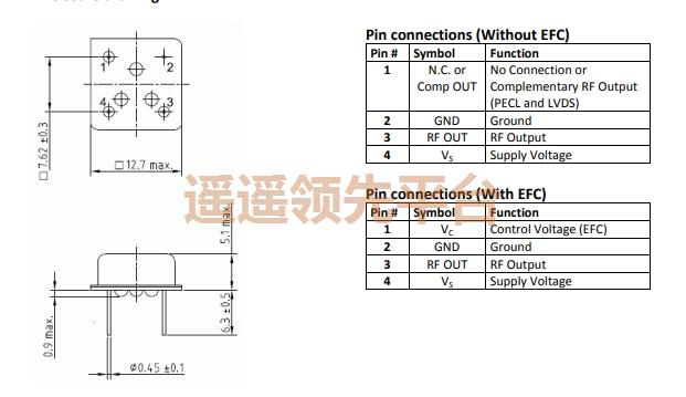 AXLE135-V-5-S-10-3D_Rev.2-10.000MHz,AXTAL插件晶振,AXLE135有源晶振