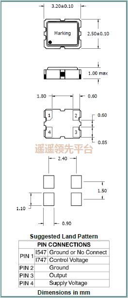 I747-1Q3-20.000MHz,ILSl有源压控温补晶振,I747晶振