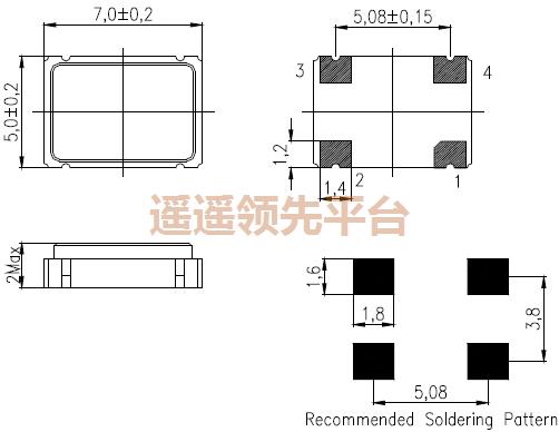 XO-75A2070BHHJT-LF-120.000MHz,KVG有源振荡器,XO-75000H贴片晶振