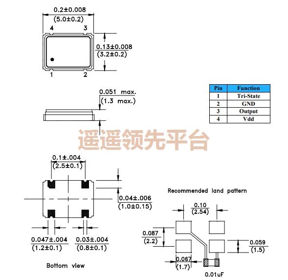 ELSFL1-26.000MHz-DC-T,AEL艾尔欧美晶振,ELSFL1有源进口晶振